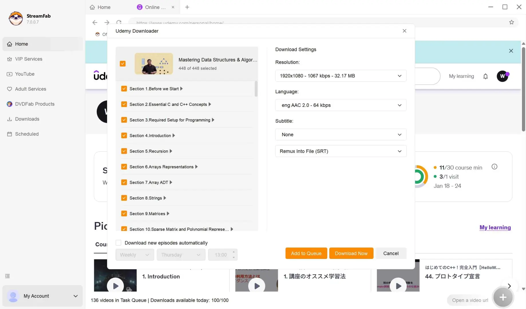 how to backup udemy courses unde the download limits with streamfab udemy downloader
