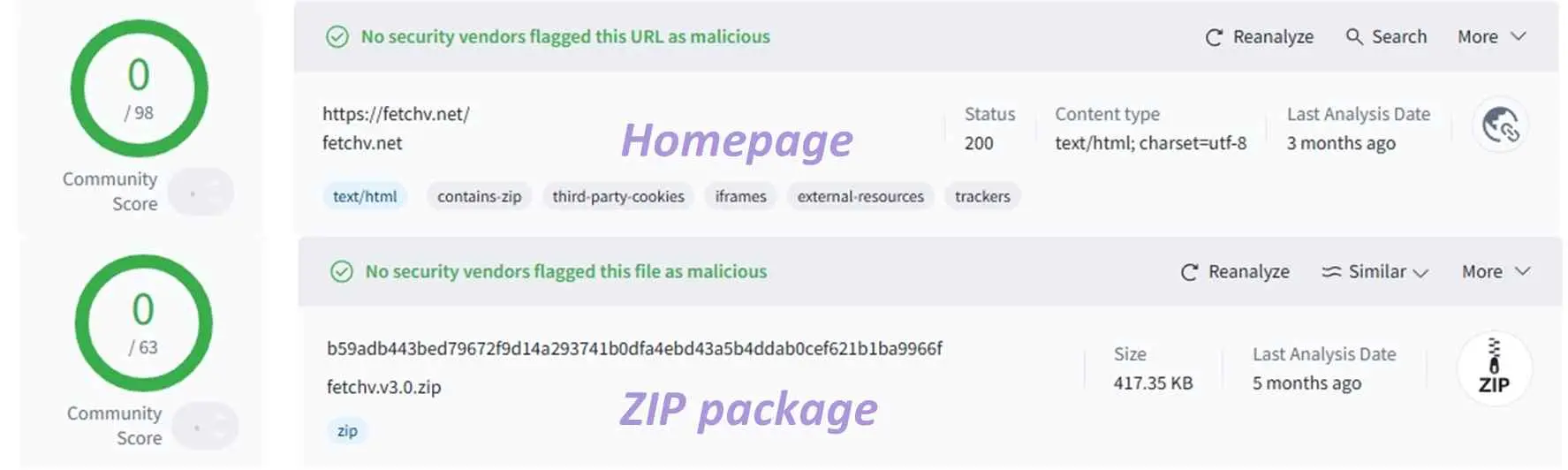 FetchV extension permissions and browser privacy settings