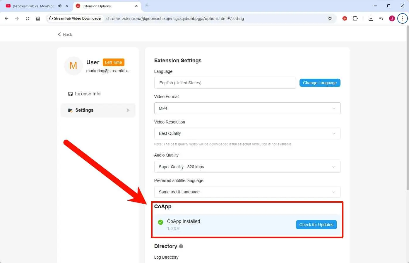 fetchv review: how to use the better fetchv alternative streamfab for browser step 1