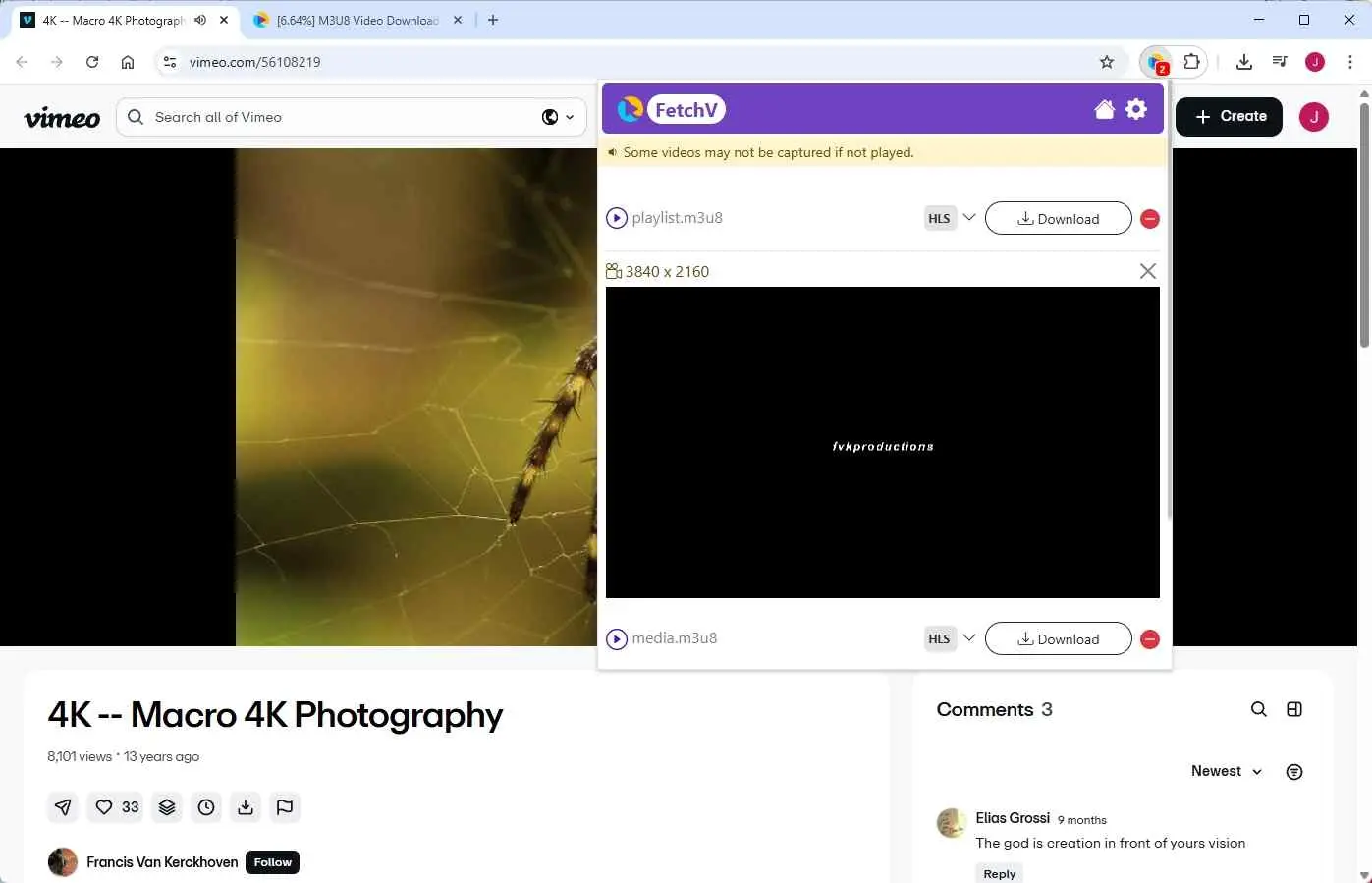fetchv review: how to use fetchv extension step 3