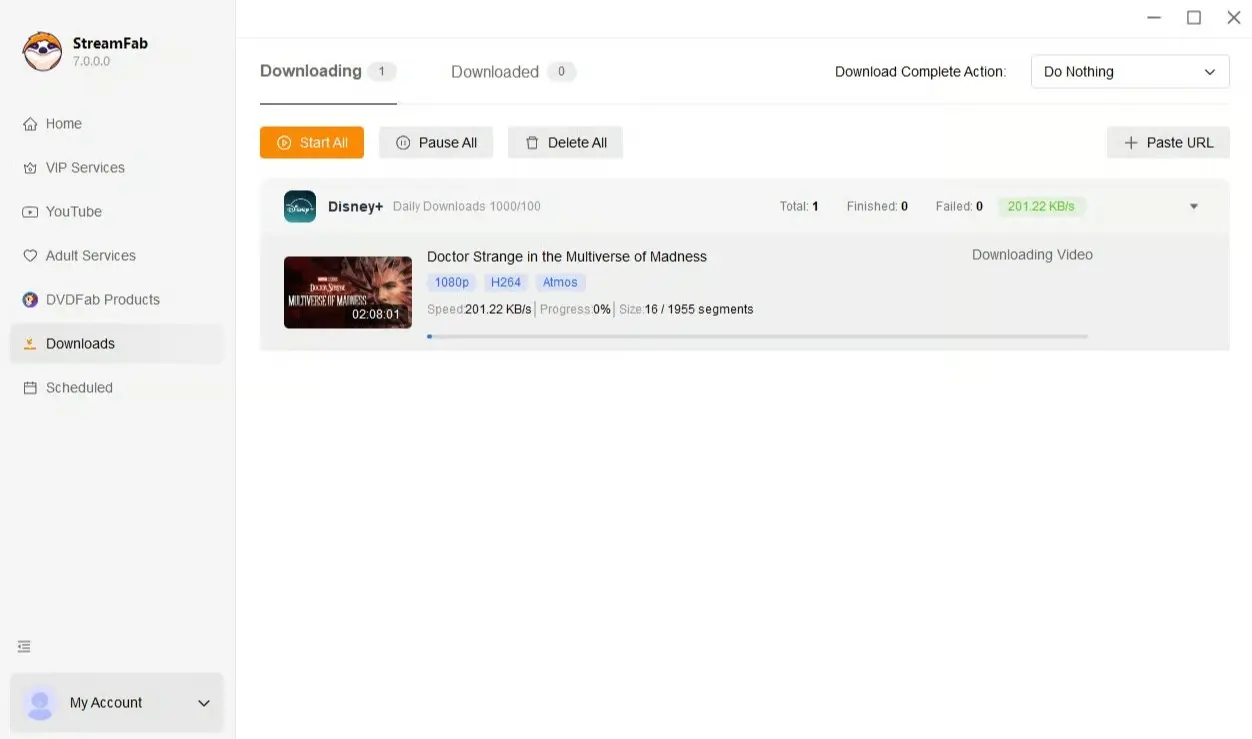 A guide to convert Disney+ to MP4 with StreamFab: step 4