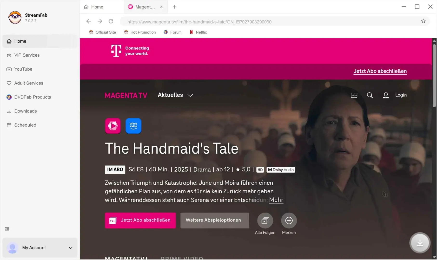 Wie kann man Magenta TV Videos auf PC für Windows und Mac downloaden?