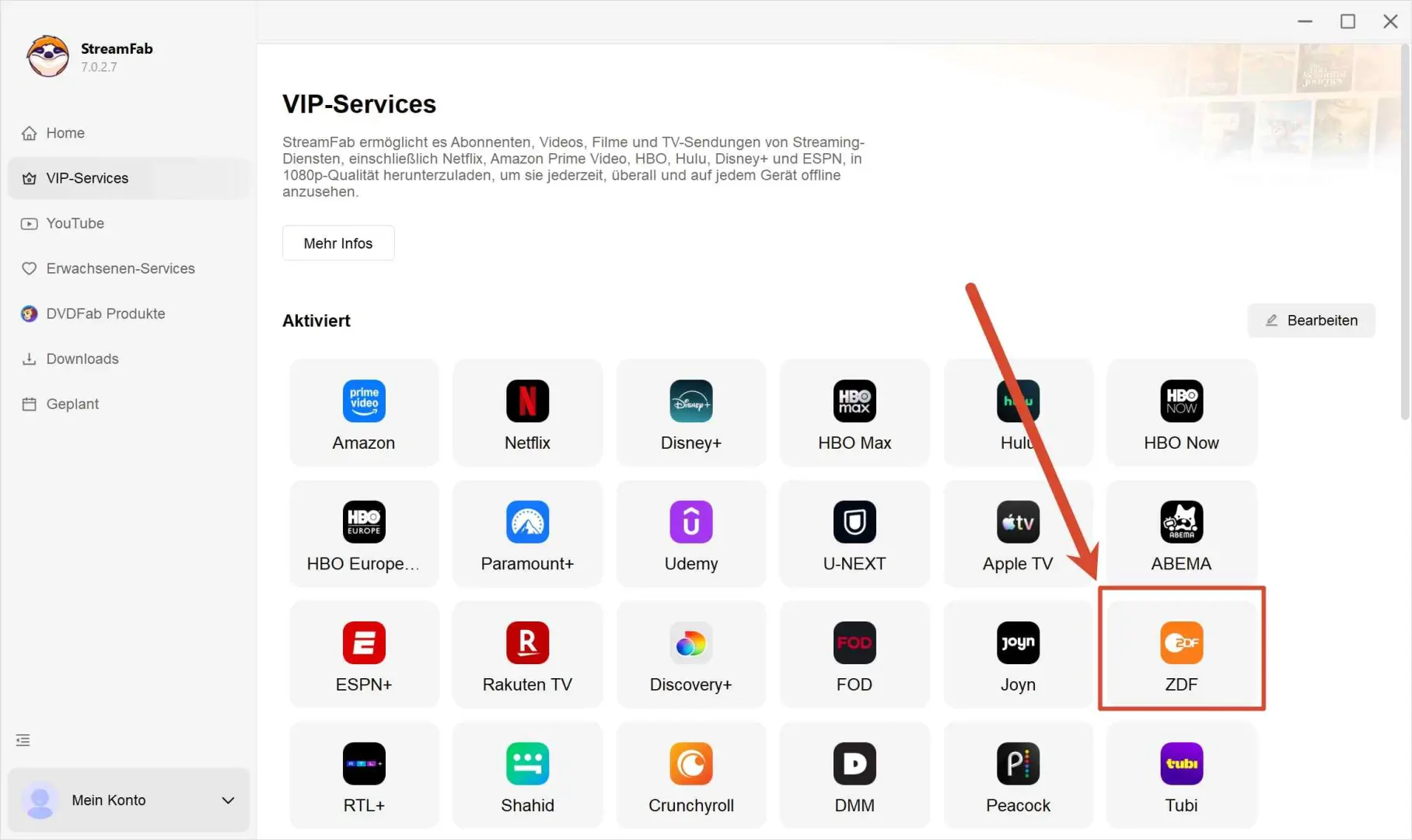 Schritt 1: Mit StreamFab ZDF Downloader ZDF-Videos herunterladen