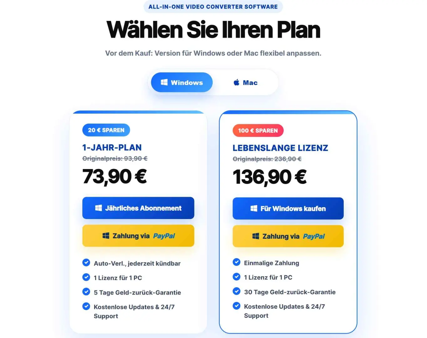 tunepat review: Preispläne