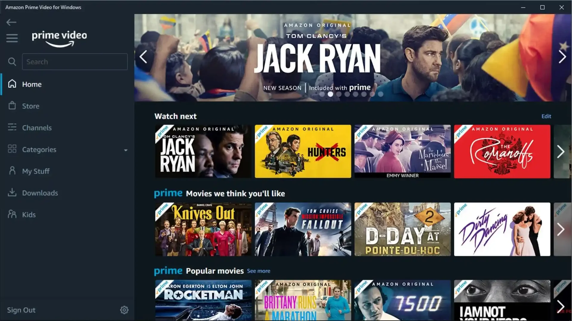 How to use Prime Video app for Amazon Prime Video download to PC: step 1