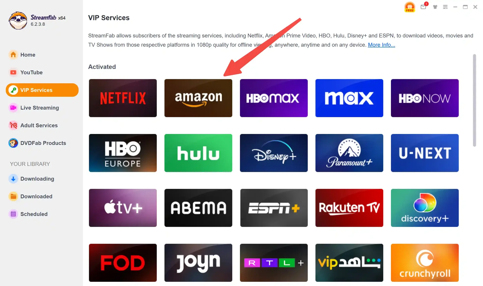 Cómo usar StreamFab Amazon Downloader, la mejor alternativa a TuneFab: Paso 1
