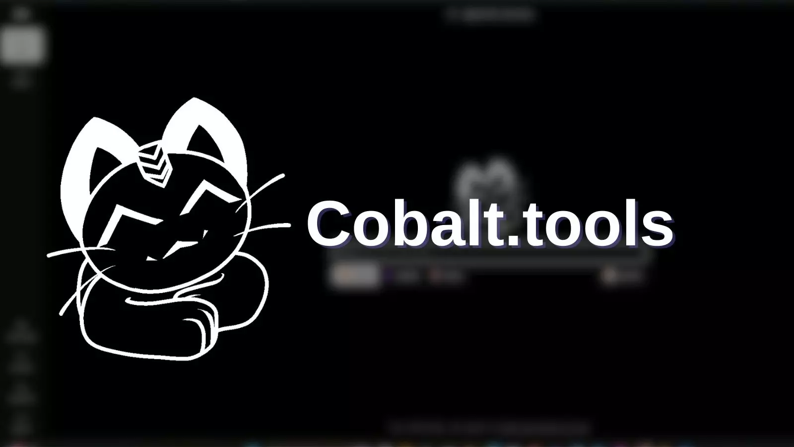 Cobalt web tool interface at cobalt.tools for downloading a TikTok video without watermark or ads