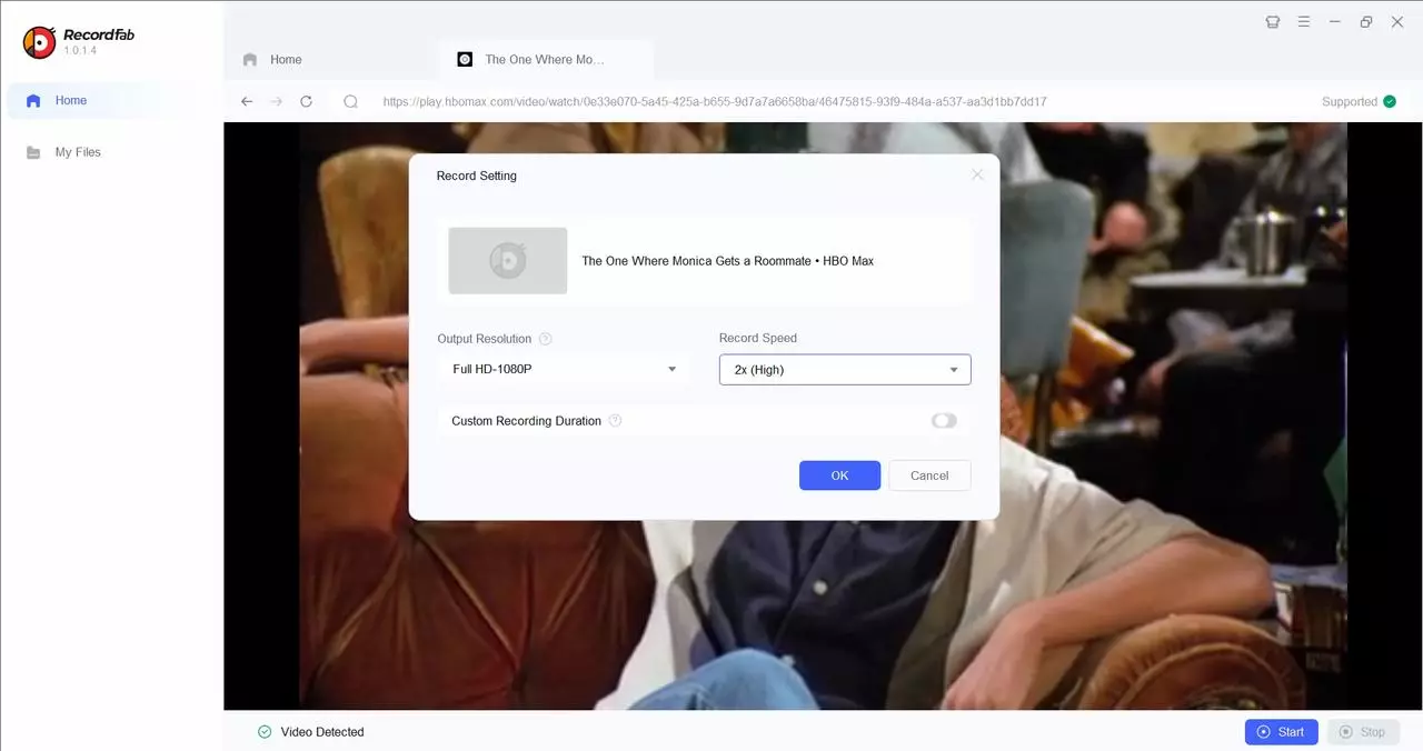 The Real Way to Screen Record HBO Max: Fix Black Screens Easily (2025) RecordFab Step 4