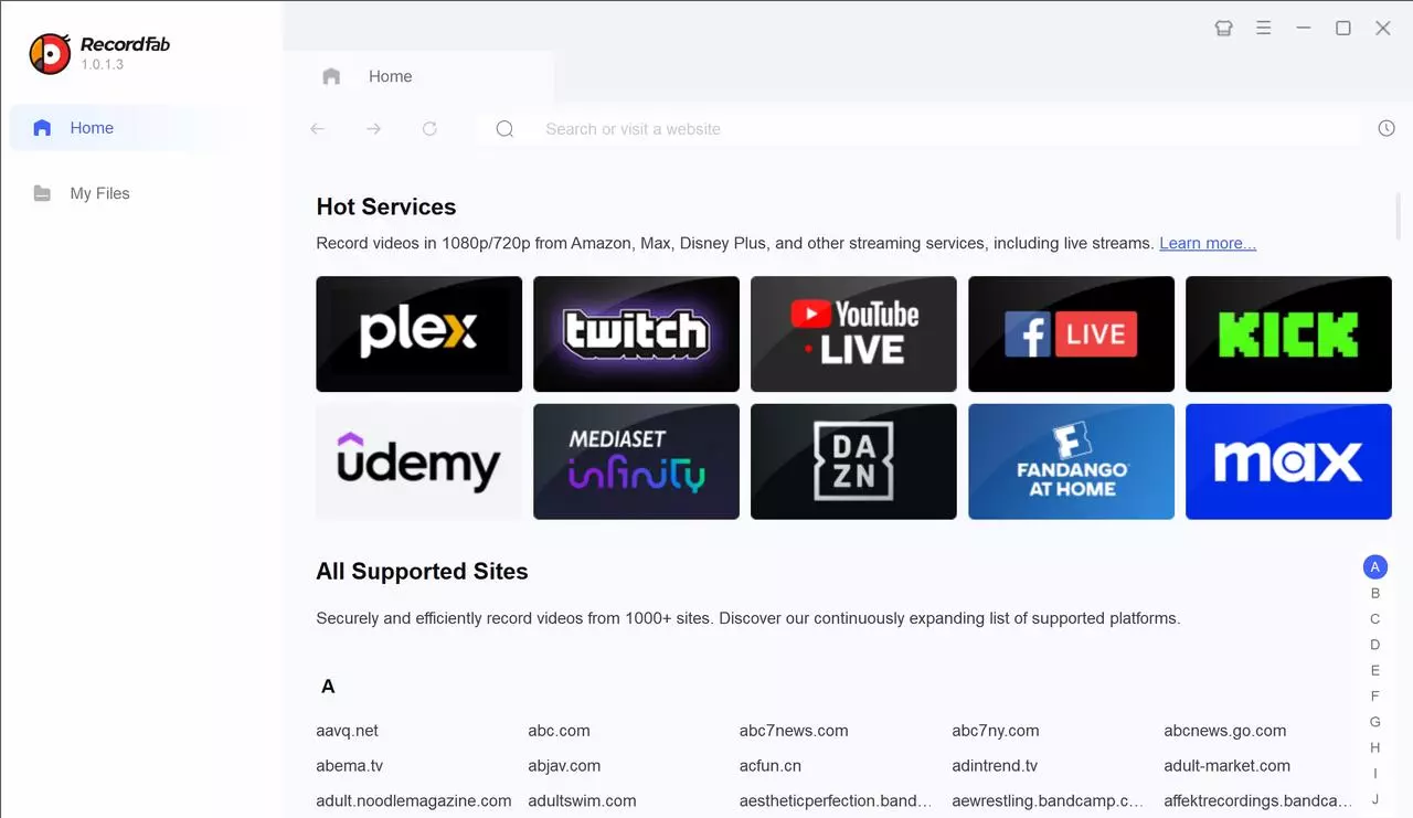 The Real Way to Screen Record HBO Max: Fix Black Screens Easily (2025) RecordFab Step 2