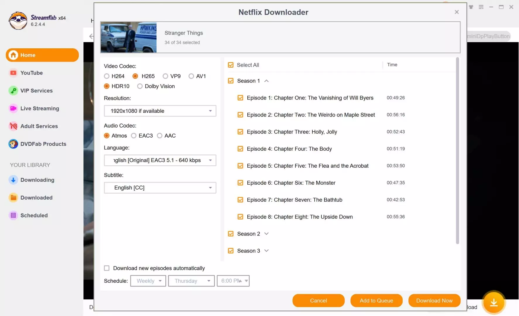 Schritt 2 zur Verwendung der Alternative zu Kigo: Streamfab Video-Downloader