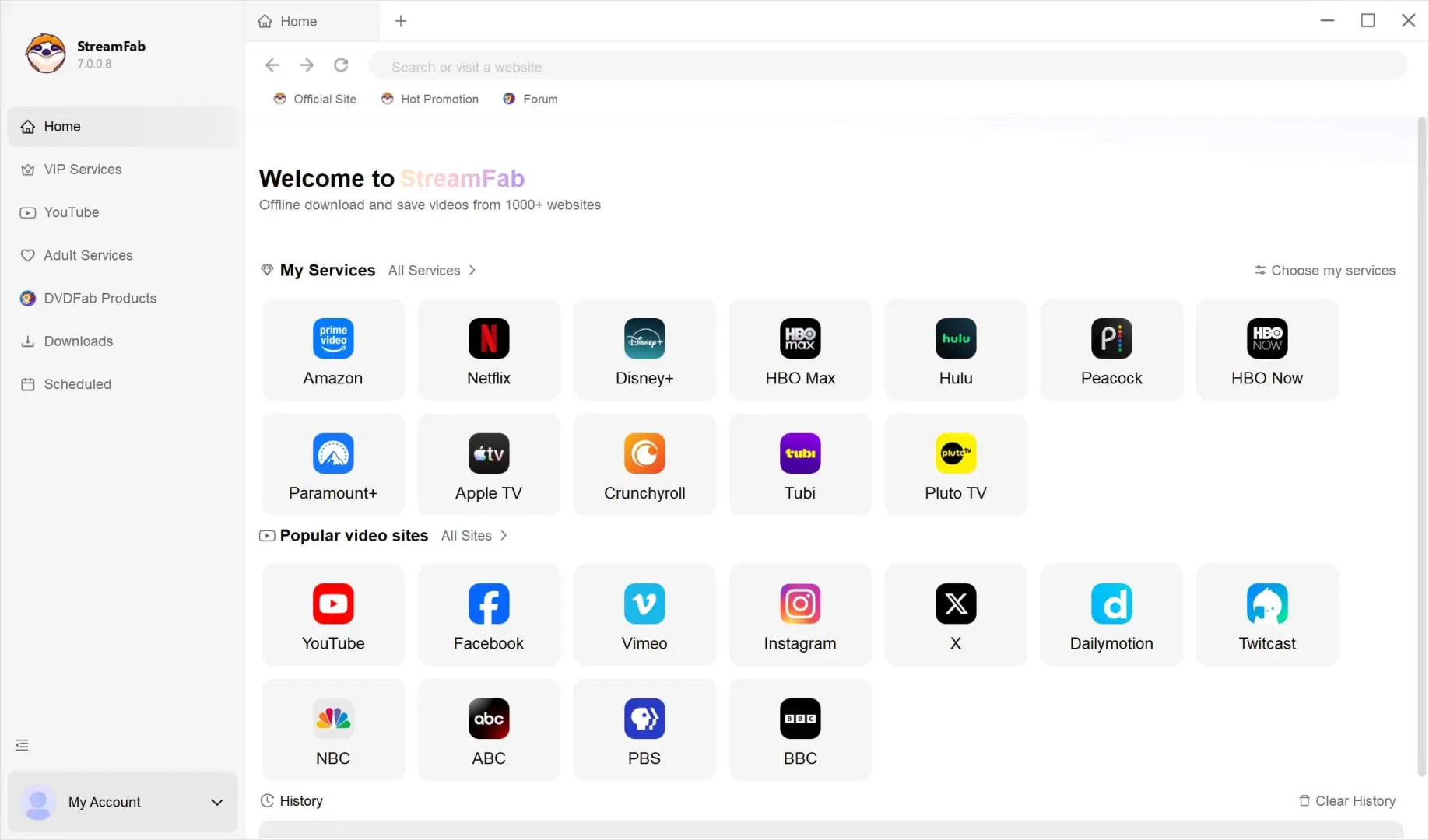 How to download OnlyFans to MP4 with StreamFab: step 1