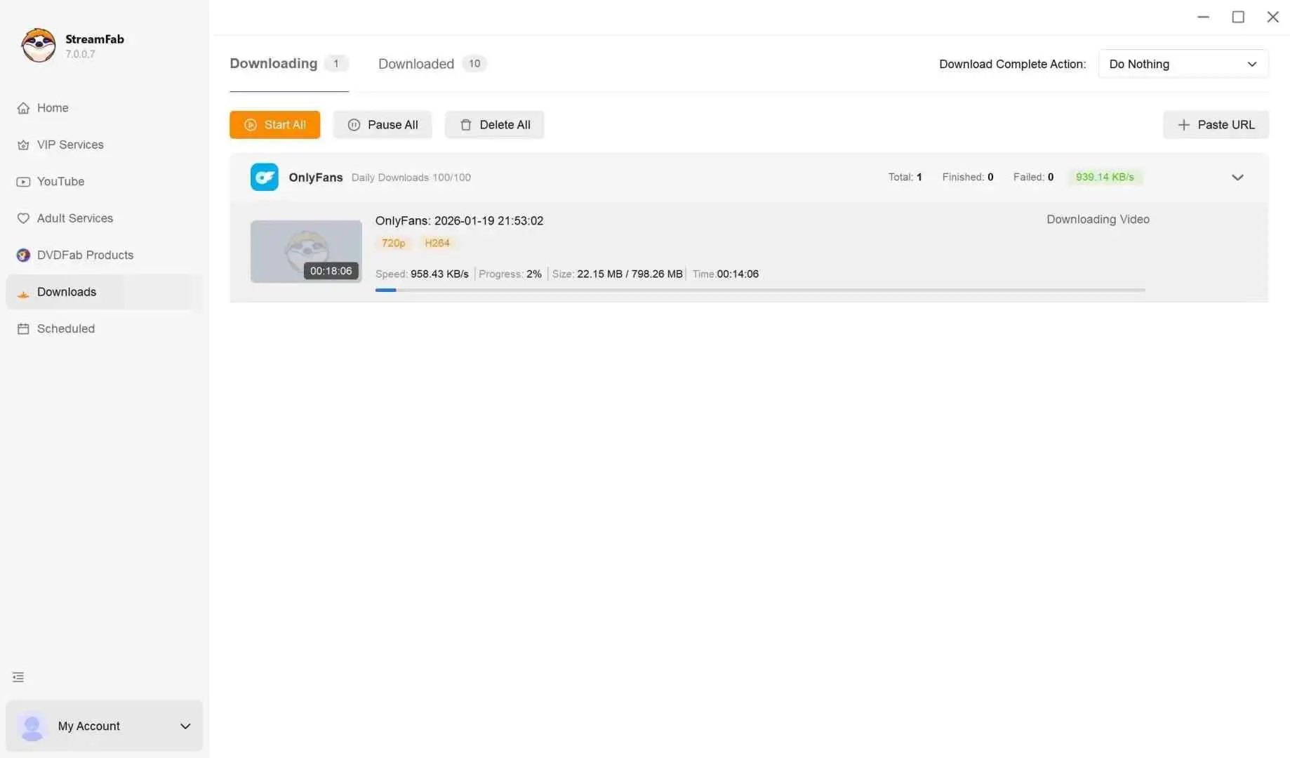 A guide to download OnlyFans videos with StreamFab: step 3