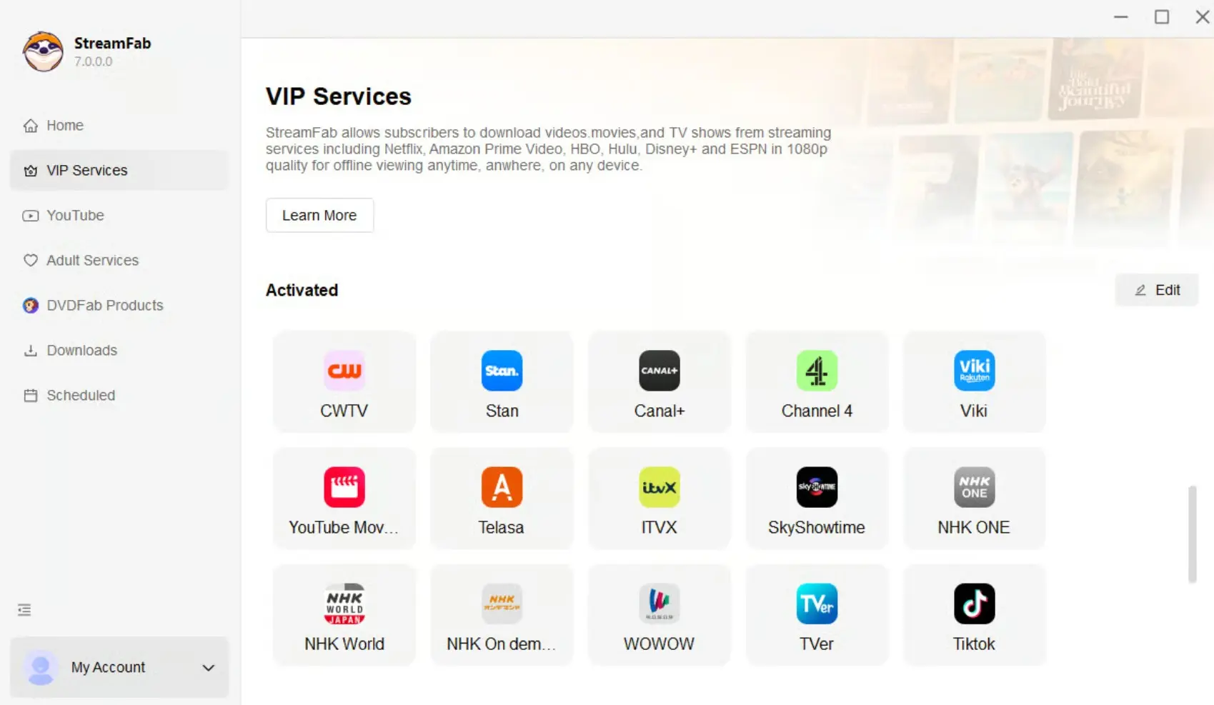 How to download videos from Viki with StreamFab: step 2