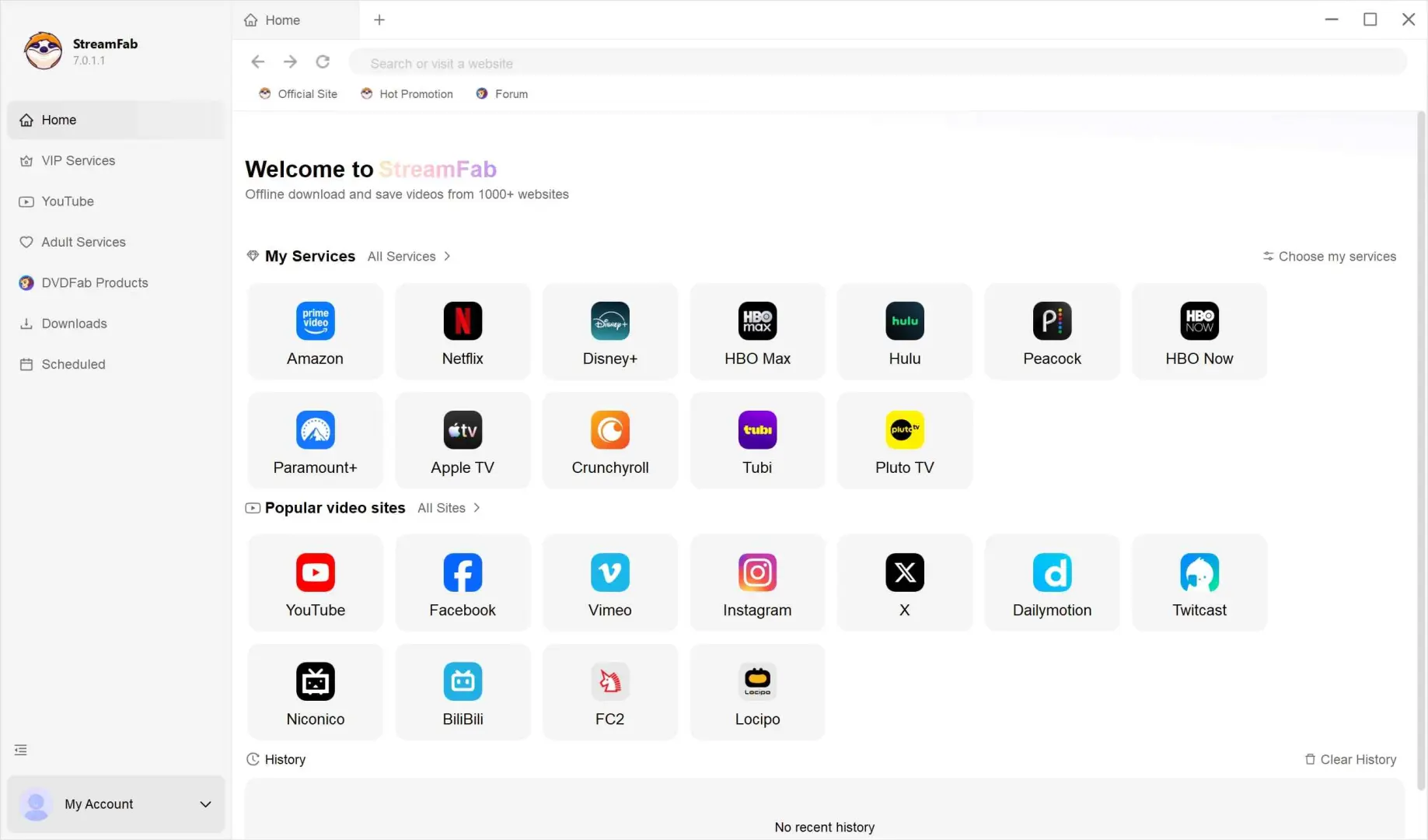Step 1 how to use StreamFab: the alternative to TuneFab OnlyFans Downloader