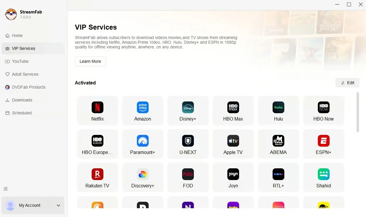 How to save Netflix to MP4 with StreamFab: Step 1