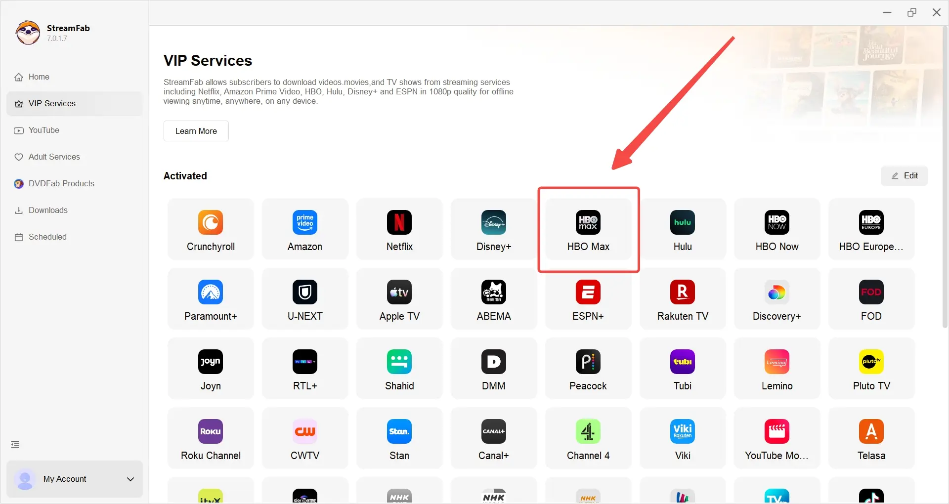 The Real Way to Screen Record HBO Max: Fix Black Screens Easily (2026) StreamFab Step 2