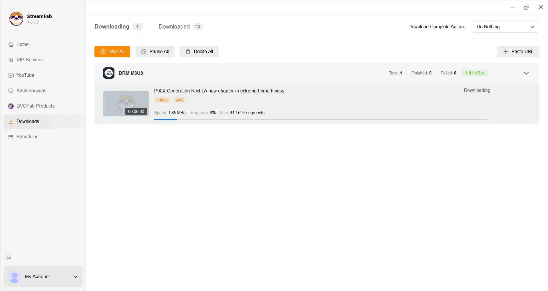 how to use streamfab drm m3u8 downloader — step 4: verify download