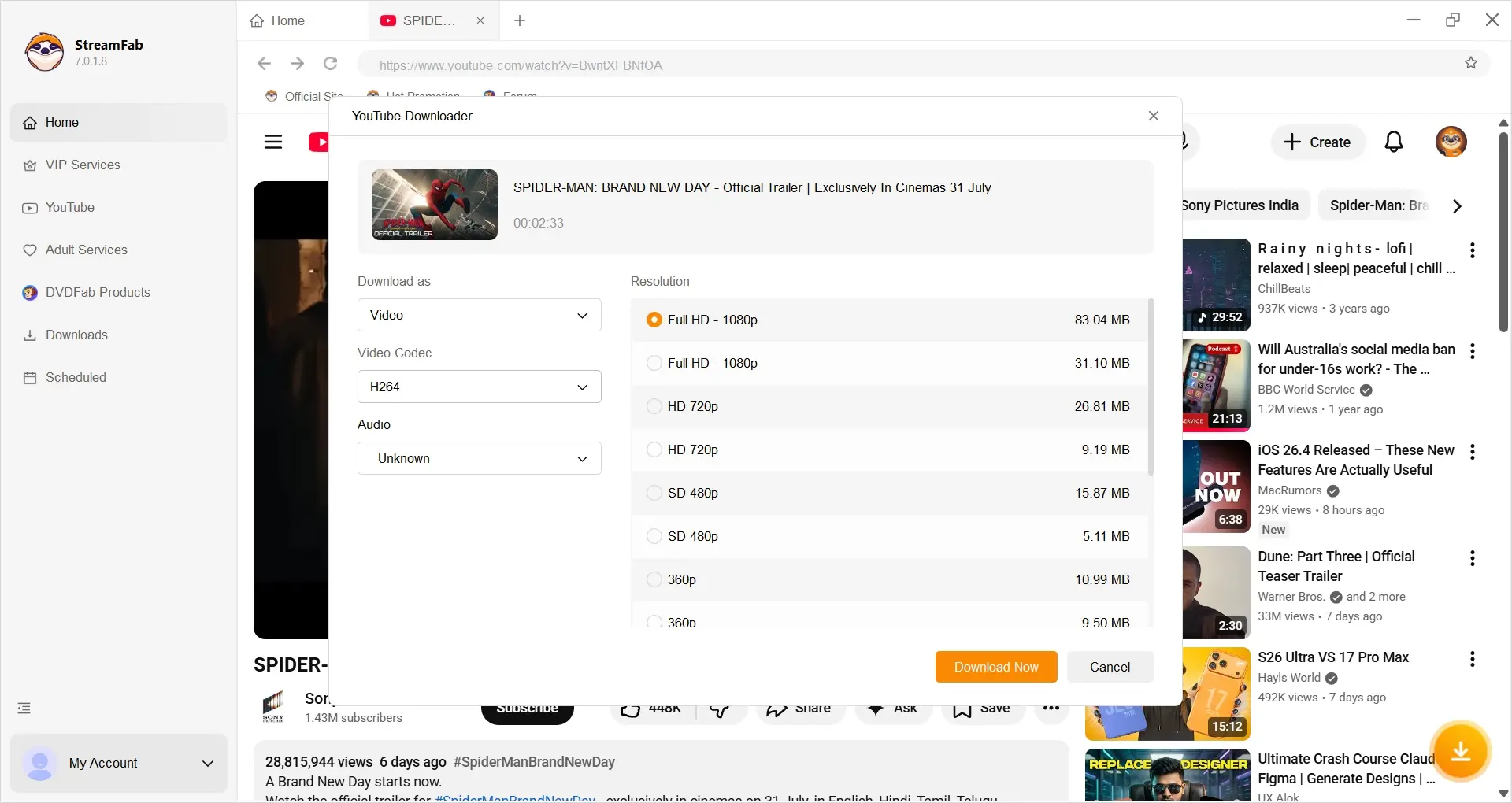 how to download YouTube videos with StreamFab YouTube Downloader