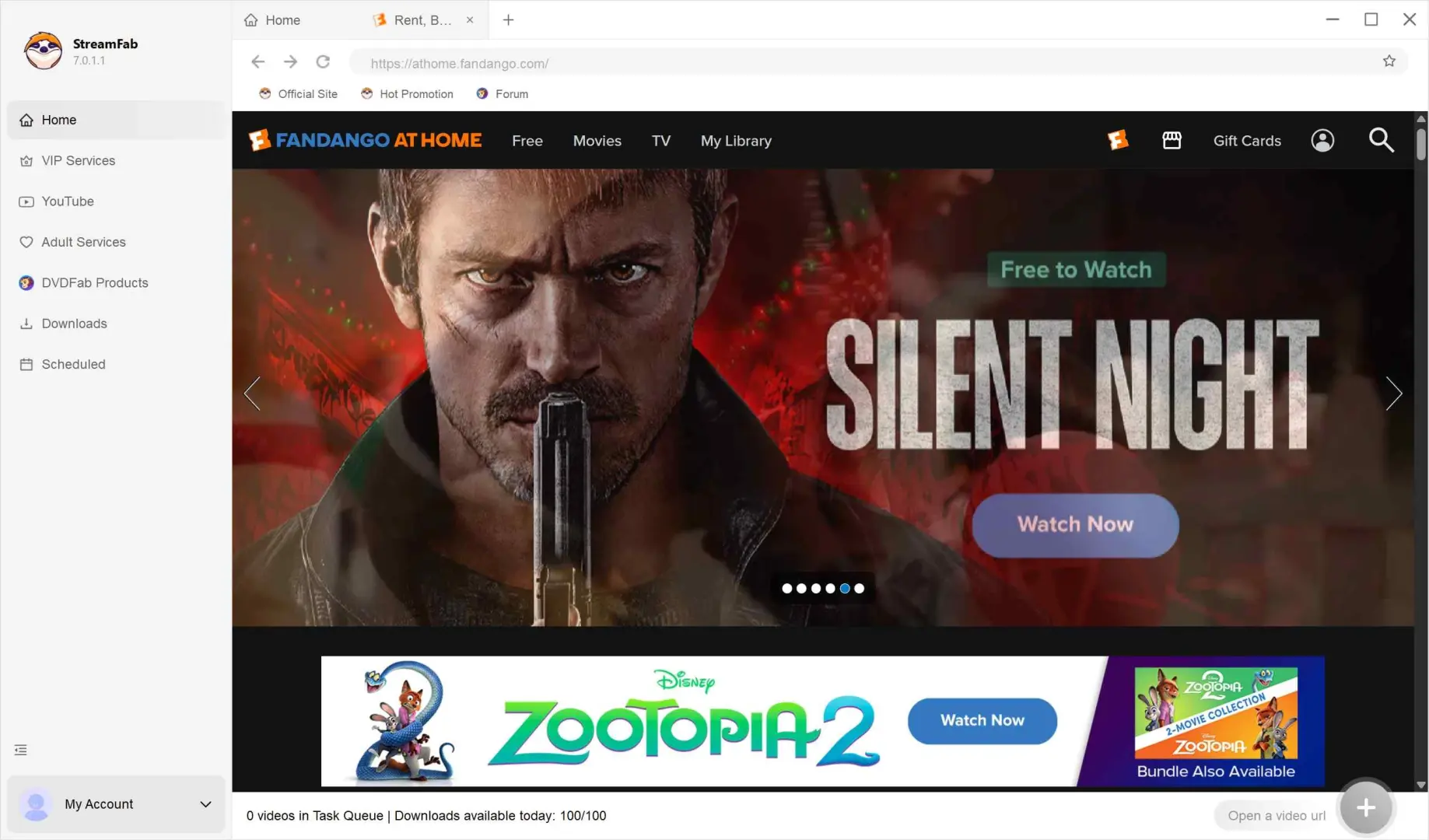 how to watch fandango offline with StreamFab Fandango at Home Downloader