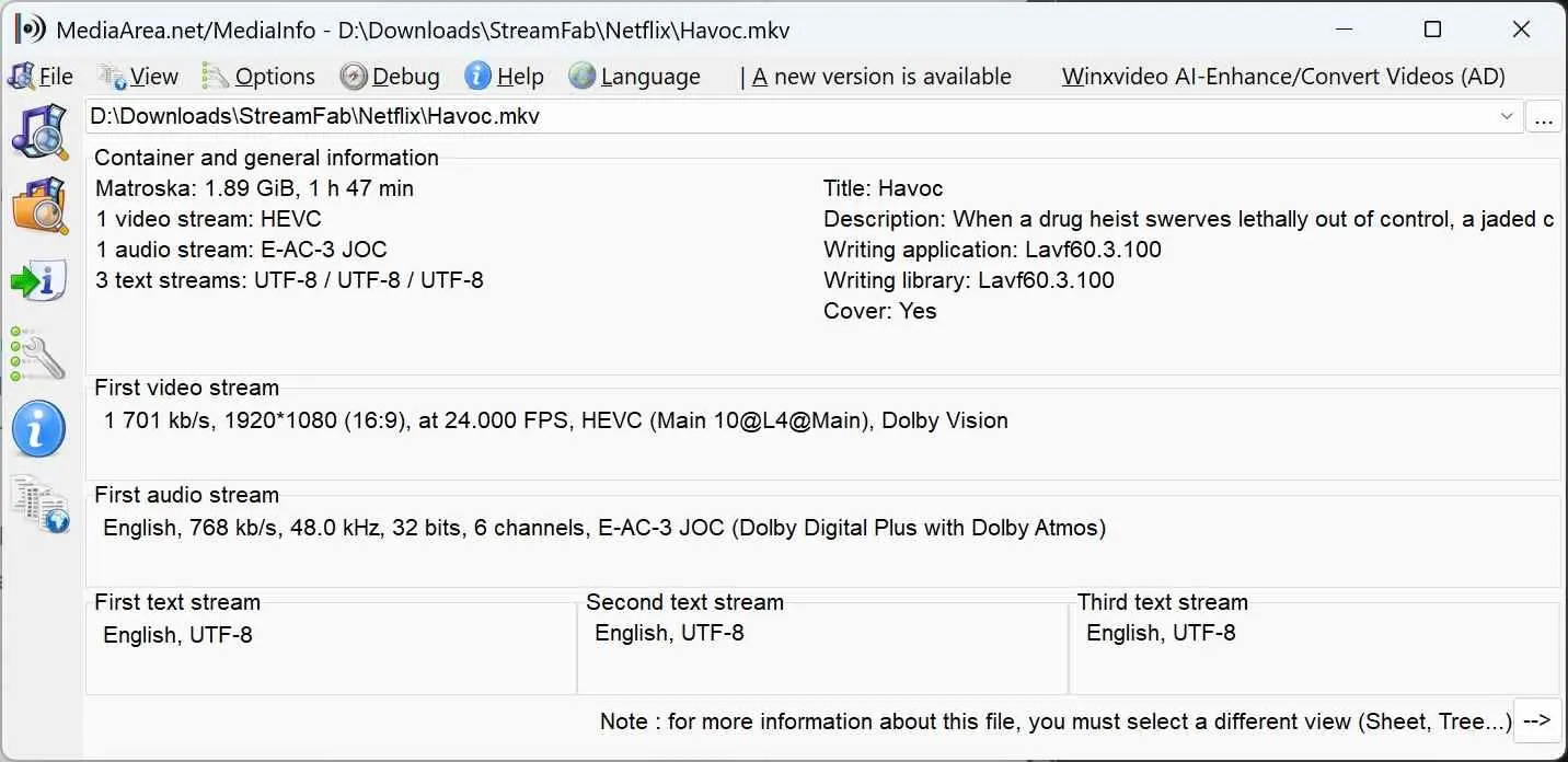 HitPaw and StreamFab output comparison showing video, audio, and subtitle choices