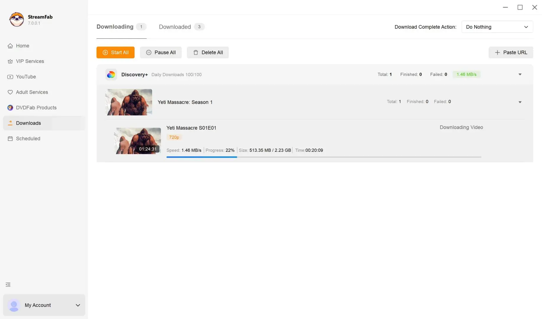 download on discovery plus via streamfab discovery plus downloader step 3