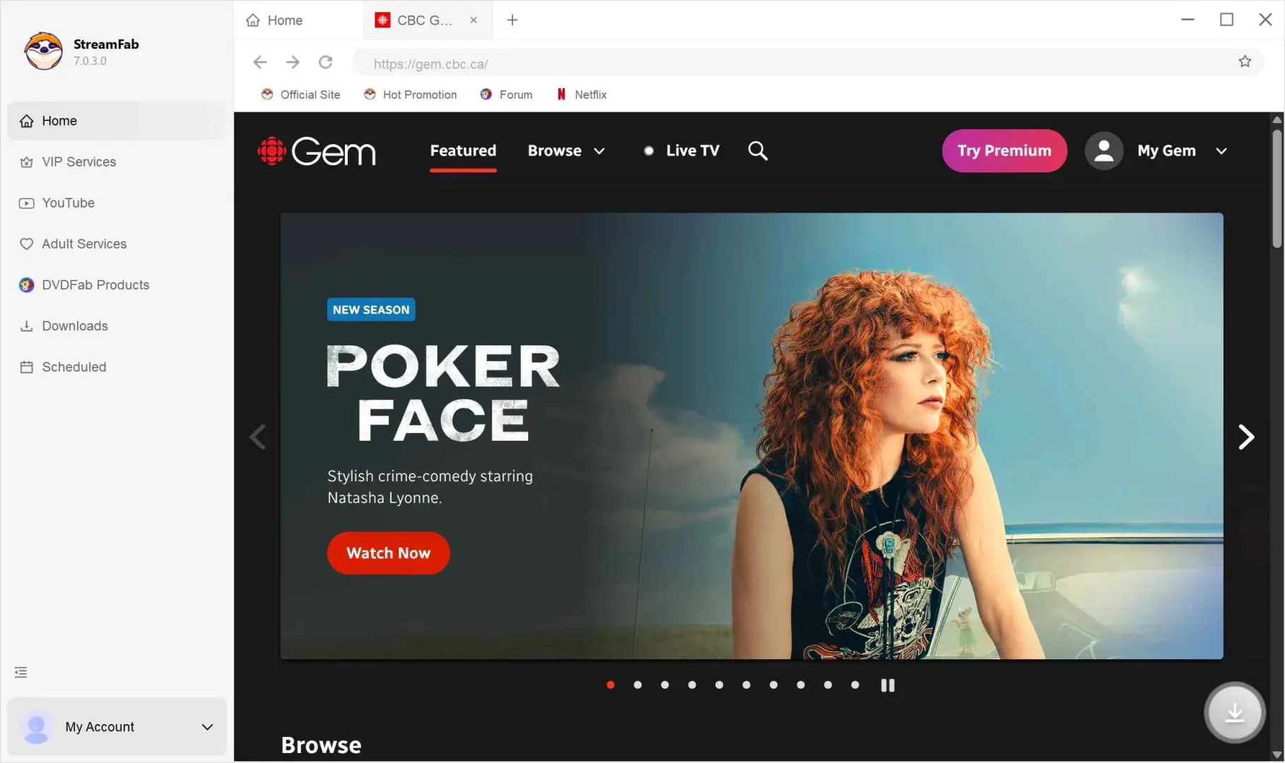 Fehler beim Laden von m3u8 durch Herunterladen mit dem Streamfab DRM m3u8 Downloader Schritt 2