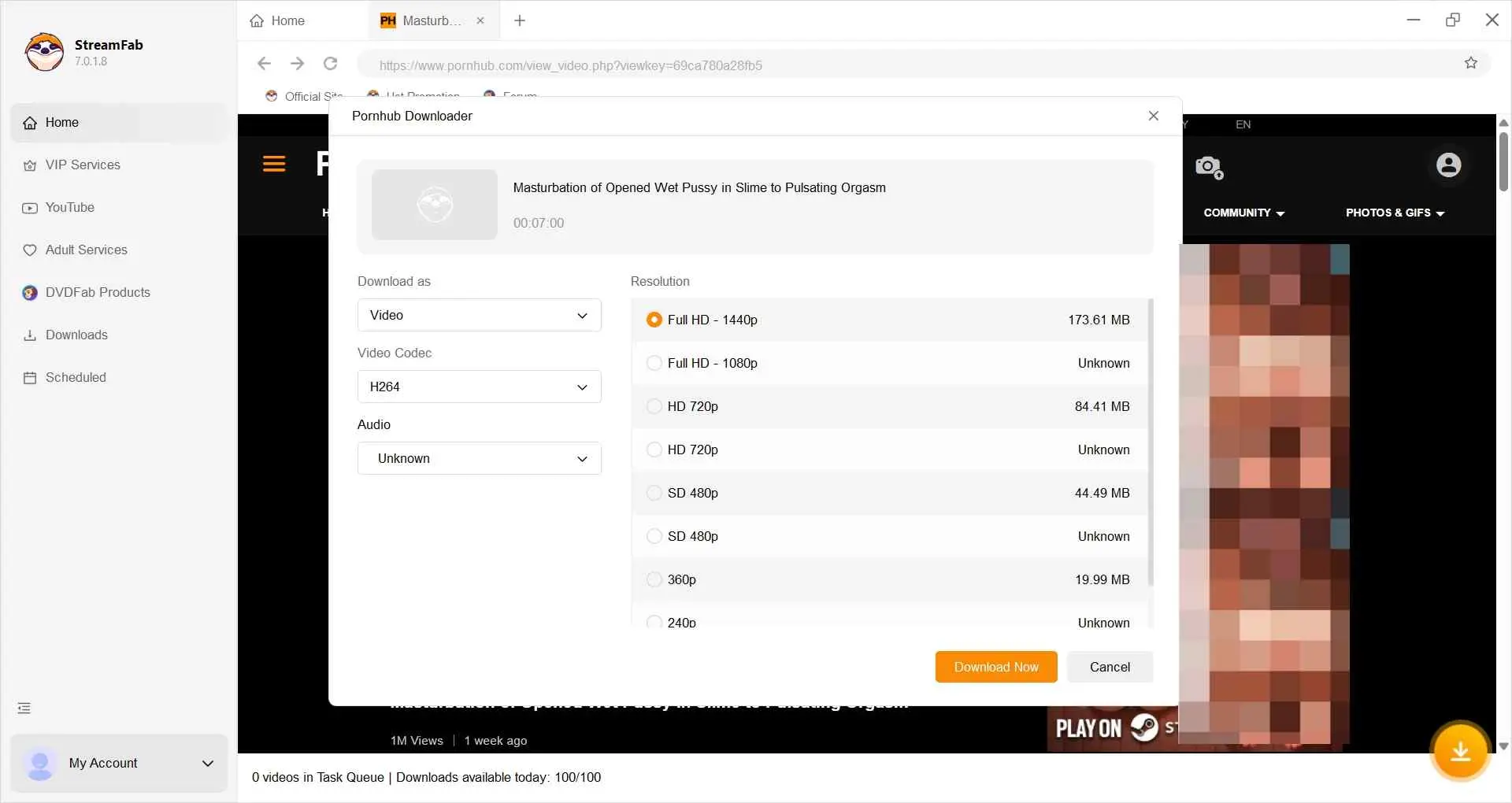 how to download Pornhub videos with StreamFab