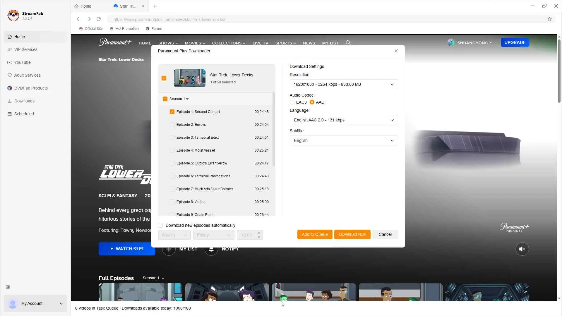 download Paramount Plus shows and movies with StreamFab