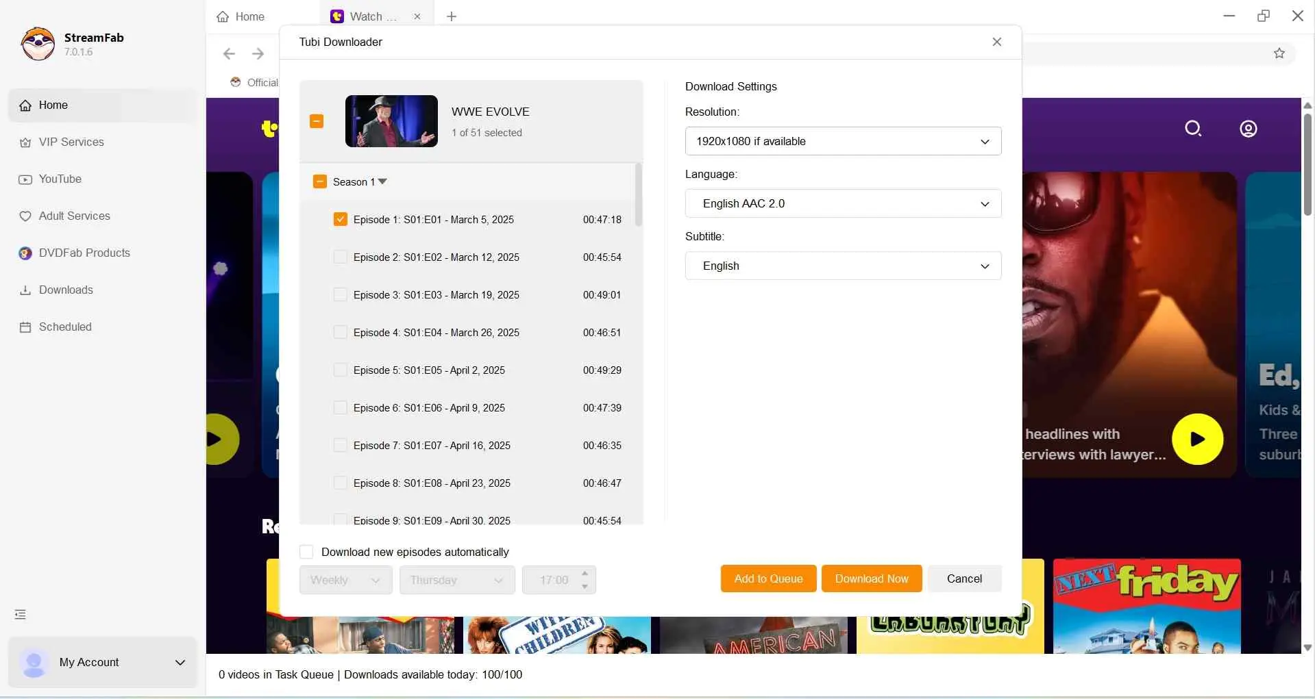 how to download tubi movie on pc: streamfab