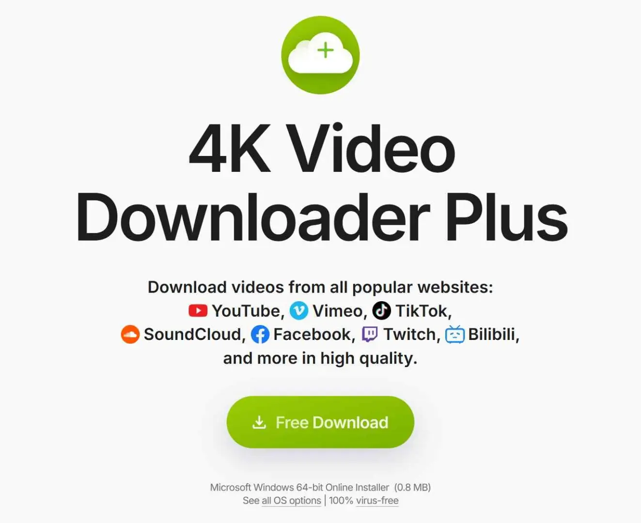 4K Video Downloader can download twitch videos on desktop