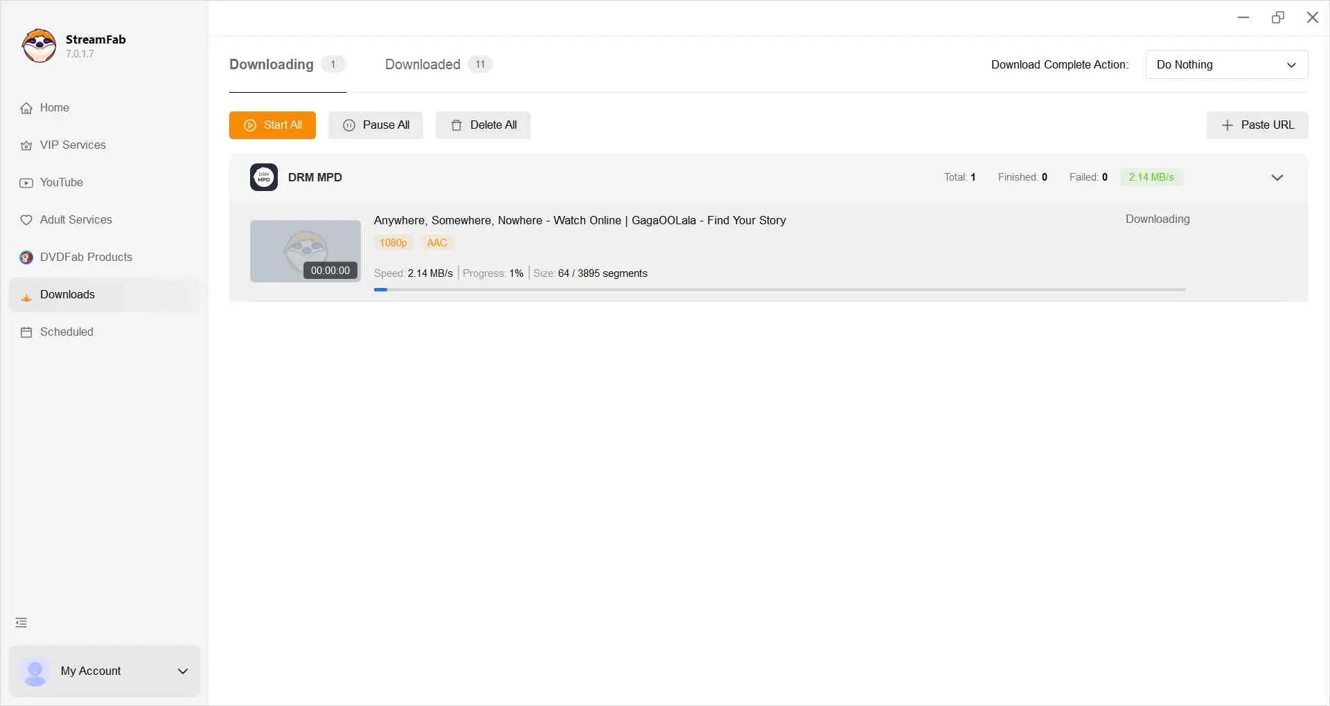 Téléchargez la dernière version de StreamFab DRM MPD Downloader