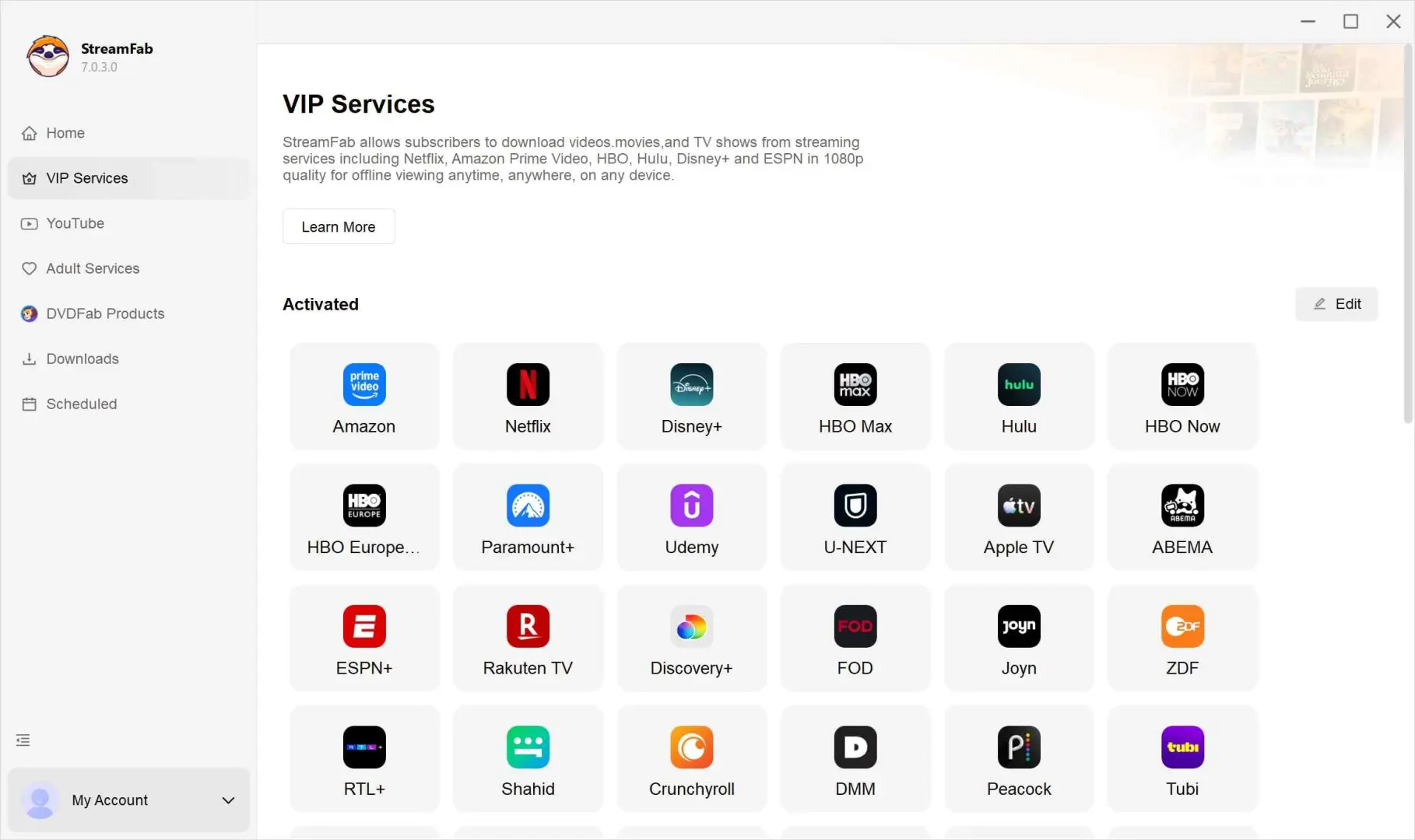 Ouvrez le module de la plateforme souhaitée