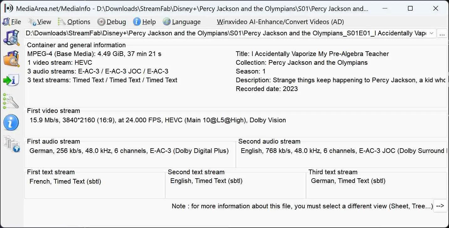 File d'attente de téléchargement StreamFab montrant les fichiers vidéo terminés au format MP4
