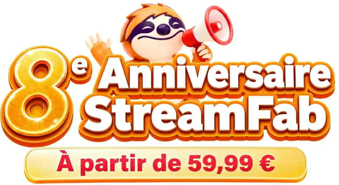 Bannière promotionnelle StreamFab affichant les réductions en cours