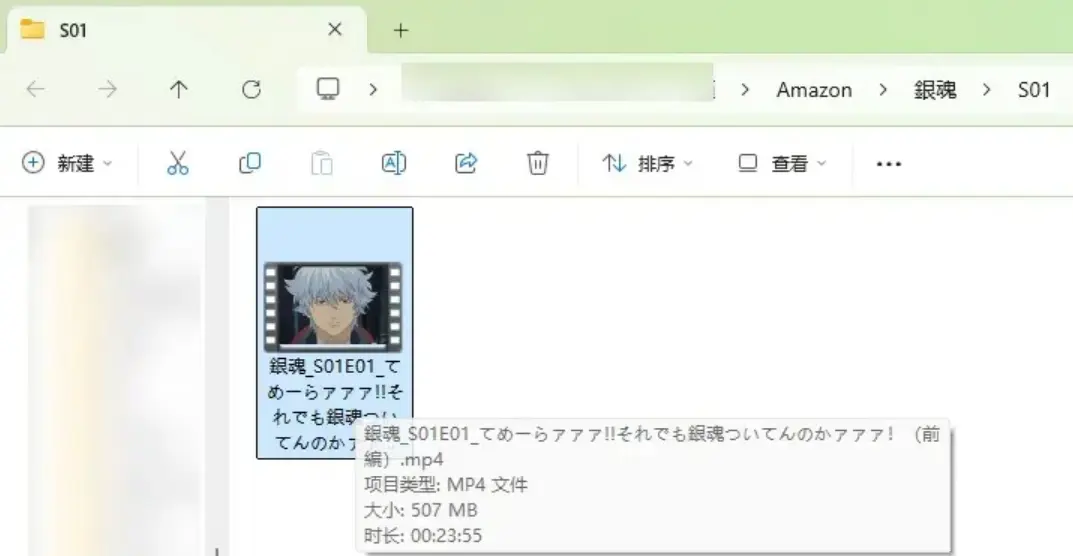 ダウンロード済み動画をMP4で保存しiPhone転送準備を整えた画面