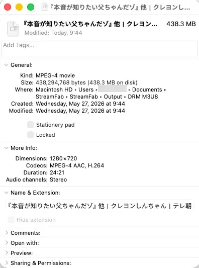 StreamFab DRM M3U8 Downloaderの保存設定と出力形式選択